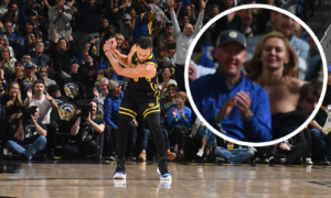 Woman who Steph Curry's iconic golf celebration is a $900-an-hour ESCORT - and jokes she needs to go to NBA games 'fully clothed' in future after going viral on social media