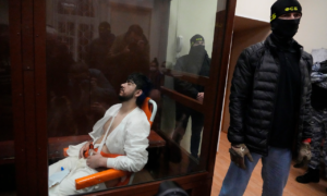 Moscow attack suspect at court trail