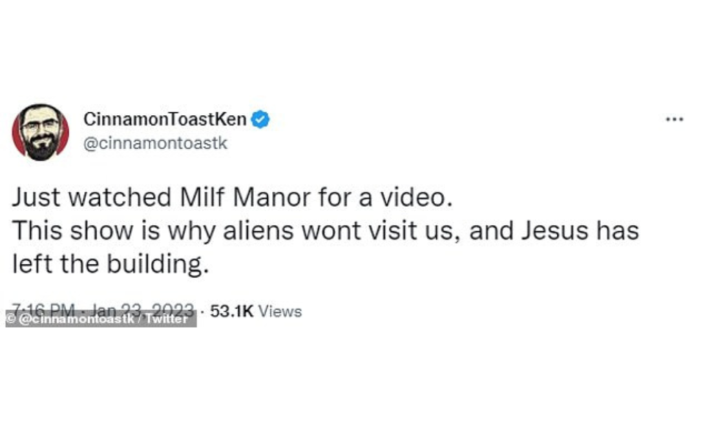 MILF Manor premiered earlier this year in America and caused controversy as it followed eight women dating from a pool of men which included each other's sons.